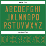 Custom Grass Green Grass Green-Old Gold Mesh Authentic Football Jersey