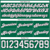 Custom Kelly Green White Pinstripe White-Gray Authentic Basketball Shorts