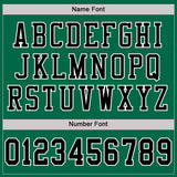 Custom Grass Green Black-White Mesh Authentic Football Jersey