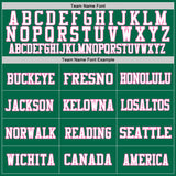 Custom Grass Green Pink-White Mesh Authentic Football Jersey