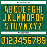 Custom Kelly Green Yellow-Black Performance T-Shirt