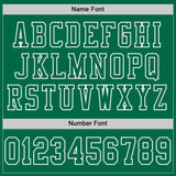 Custom Kelly Green White Mesh Authentic Football Jersey