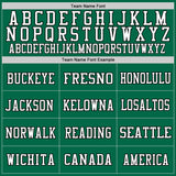 Custom Kelly Green White-Black Mesh Authentic Football Jersey