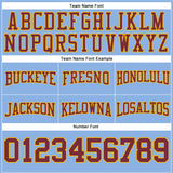 Custom Stitched Light Blue Burgundy-Gold Football Pullover Sweatshirt Hoodie