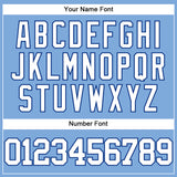 Custom Light Blue White-Royal Authentic Baseball Jersey