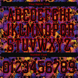 Custom 3D Pattern Halloween Skulls Long Sleeve Performance T-Shirt