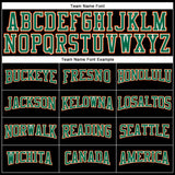 Custom Black Orange Kelly Green-White Long Sleeve Performance T-Shirt