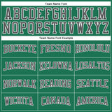 Custom Kelly Green Steel Gray-White Long Sleeve Performance Salute To Service T-Shirt