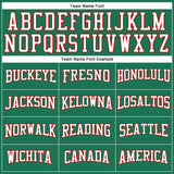 Custom Kelly Green White-Red Long Sleeve Performance Salute To Service T-Shirt