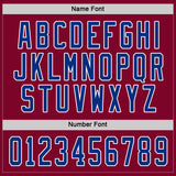 Custom Maroon Royal-White Hockey Jersey