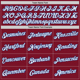 Custom Maroon White-Royal Authentic Throwback Basketball Jersey