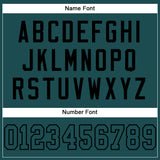 Custom Midnight Green Midnight Green-Black Mesh Authentic Football Jersey