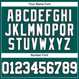 Custom Midnight Green White Gray-Black Authentic Baseball Jersey