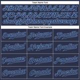 Custom Navy Navy-Light Blue Authentic Baseball Jersey