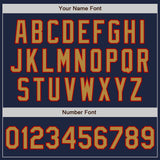 Custom Navy Old Gold-Red Authentic Baseball Jersey