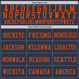 Custom Navy White-Orange Mesh Authentic Football Jersey