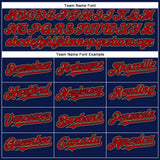 Custom Navy Red-Old Gold Authentic Baseball Jersey