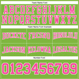 Custom Stitched Neon Green Pink-White Football Pullover Sweatshirt Hoodie