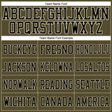 Custom Olive Cream-Black Mesh Authentic Salute To Service Football Jersey