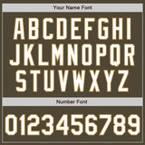 Custom Olive White-Old Gold Authentic Salute To Service Baseball Jersey