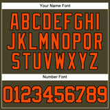Custom Olive Orange-Black Authentic Salute To Service Baseball Jersey