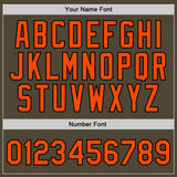 Custom Olive Orange-Black Authentic Throwback Salute To Service Basketball Jersey