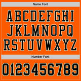 Custom Orange Black-Old Gold Mesh Authentic Throwback Football Jersey