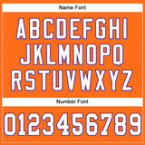 Custom Orange White-Purple Mesh Authentic Football Jersey