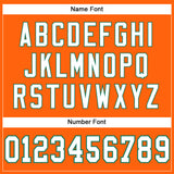 Custom Orange White-Kelly Green Mesh Authentic Football Jersey