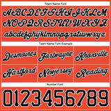 Custom Orange Black Pinstripe Black-White Authentic Basketball Shorts