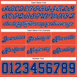 Custom Orange Black Pinstripe Royal-White Authentic Basketball Shorts