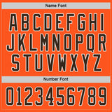Custom Orange Brown-White Hockey Jersey