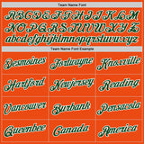 Custom Orange Green-White Performance T-Shirt