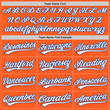 Custom Orange White-Royal Authentic Throwback Baseball Jersey