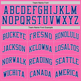 Custom Pink Royal-White Authentic Throwback Basketball Jersey