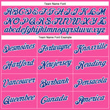 Custom Pink Royal-White Performance T-Shirt