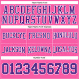 Custom Stitched Pink Purple-White Football Pullover Sweatshirt Hoodie