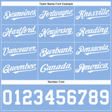 Custom Powder Blue White Authentic Baseball Jersey