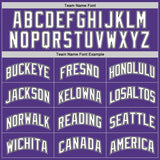 Custom Purple White-Gray Authentic Throwback Basketball Jersey