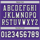 Custom Purple White-Black Mesh Authentic Football Jersey