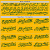 Custom Gold Green Authentic Raglan Sleeves Baseball Jersey