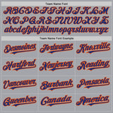 Custom Gray Royal-Orange Authentic Raglan Sleeves Baseball Jersey