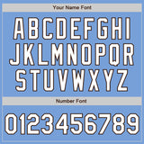 Custom Light Blue White-Brown Authentic Raglan Sleeves Baseball Jersey