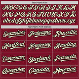 Custom Crimson Cream-Black Authentic Raglan Sleeves Baseball Jersey