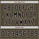 Custom Olive Black-Cream Authentic Raglan Sleeves Salute To Service Baseball Jersey