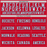 Custom Red Navy-White Mesh Authentic Throwback Football Jersey