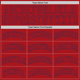 Custom Red Red-Navy Authentic Throwback Basketball Jersey