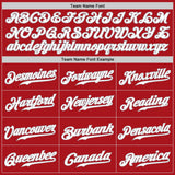 Custom Red White-Gray Authentic Baseball Jersey
