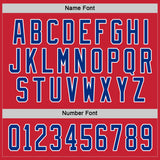 Custom Red Royal-White Hockey Jersey