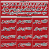 Custom Red Steel Gray-White Authentic Baseball Jersey